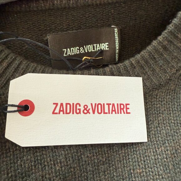 OVERSIZED ZADIG & VOLTAIRE CASHMERE SWEATER SIZE M NEW - Picture 12 of 12
